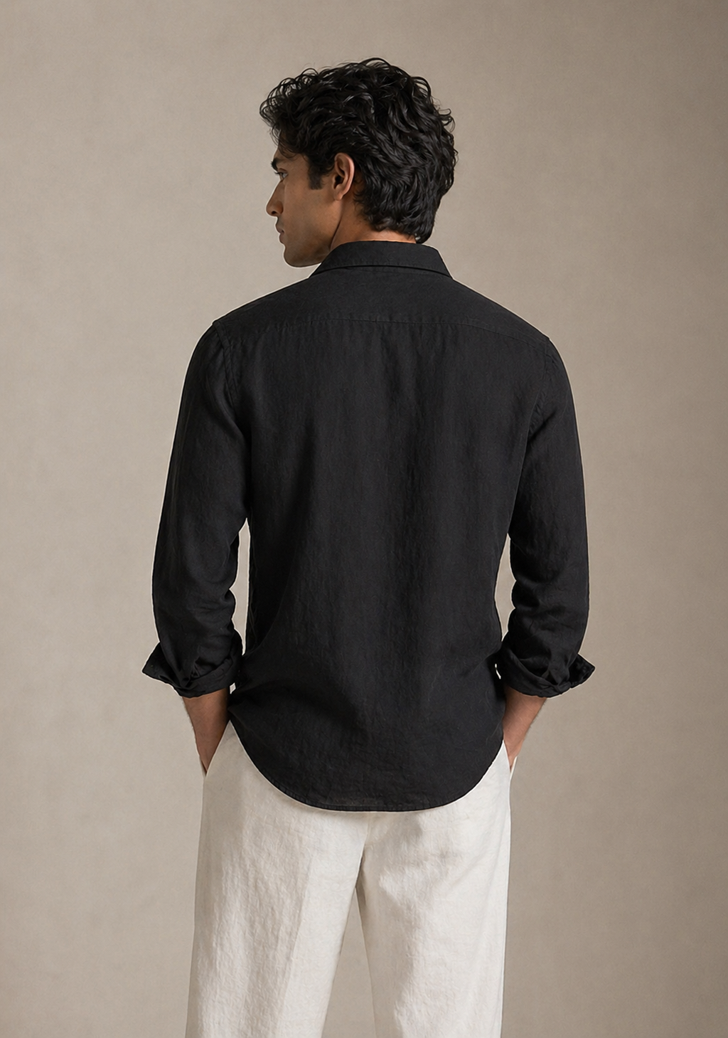 Black Linen Shirt