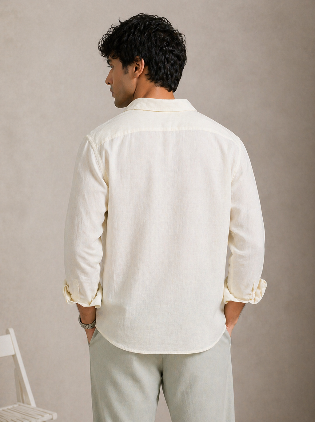 Butter Ivory Linen Shirt