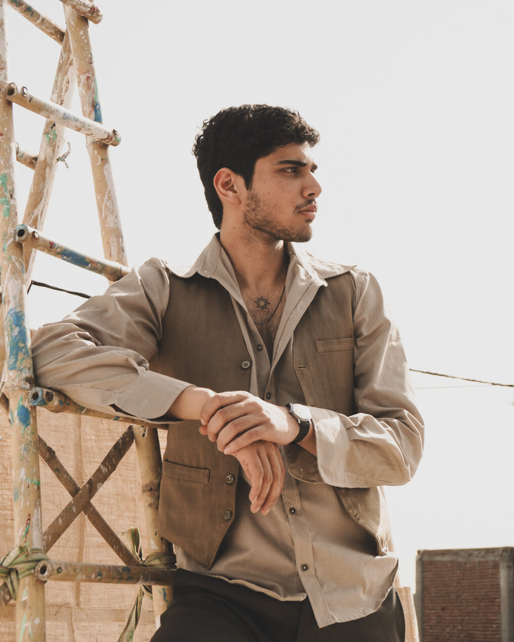 Stone Linen Shirt