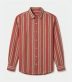 Rust Stripe Muslin Shirt