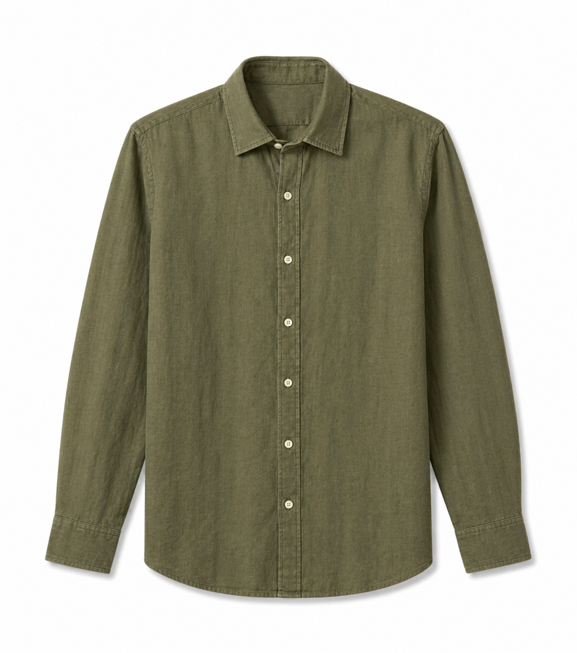 Olive Linen Shirt