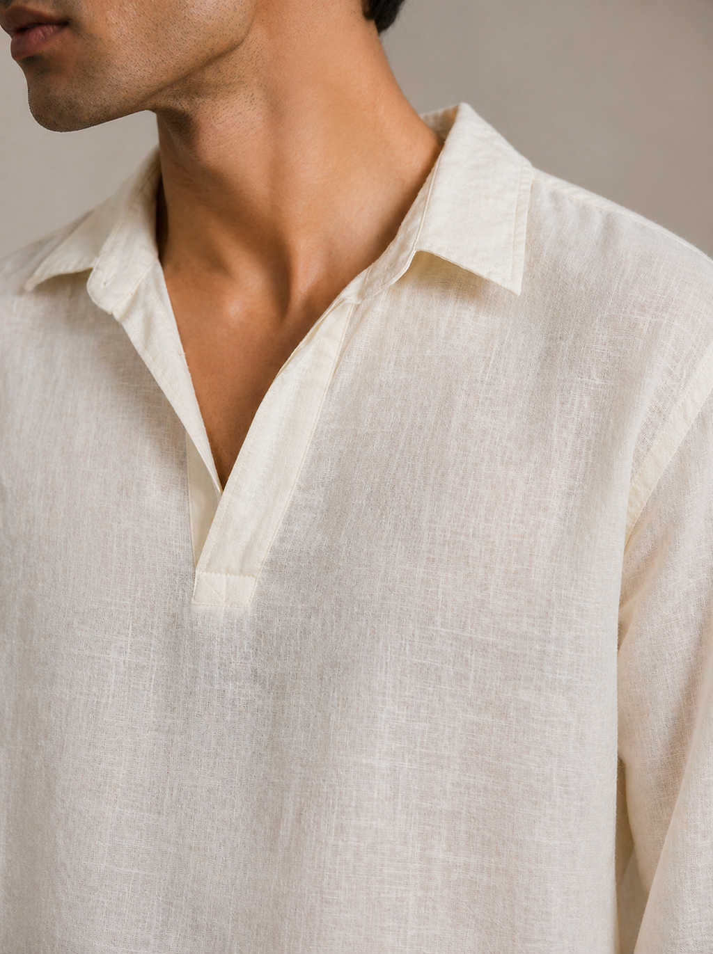 Butter Ivory Linen Shirt