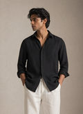 Black Linen Shirt
