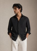 Black Linen Shirt