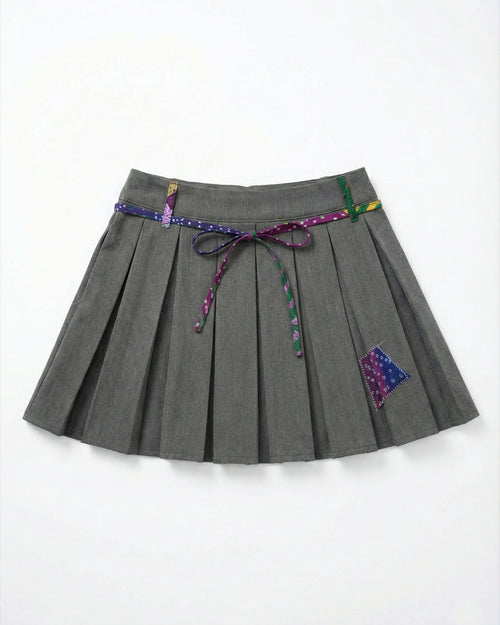 Bandhani Pleated Skirt