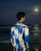 Ink wash satin shirt